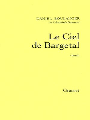 cover image of Le ciel de Bargetal